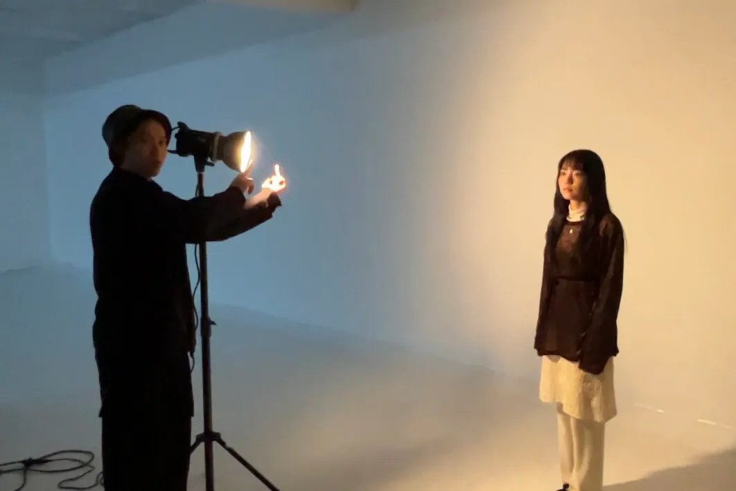 スタジオでのライティング実習