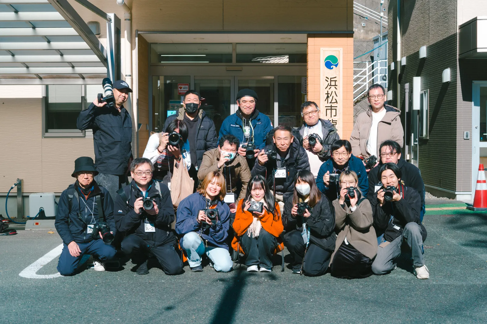 天竜区フォトウォークの集合写真